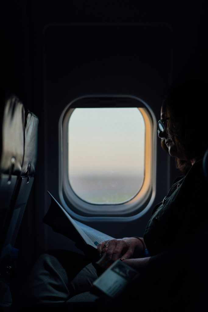 AN AIRPLANE WINDOW